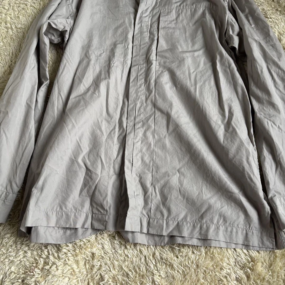 Issey Miyake белый ярлык маленький воротник рубашка серый XL б/у - Изображение 2 из 4