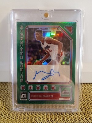 2023-24 Panini Donruss Optic - Signature Series Moussa Diabate #SS-DIA Green...
