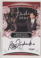 2021 Sportkings Volume 2 Auto Red 41/50 Bernie Federko #A44 Auto HOF 0a6