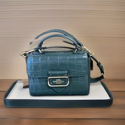 COACH OUTLET Morgan Top Handle Satchel Green 2way Hand Bag