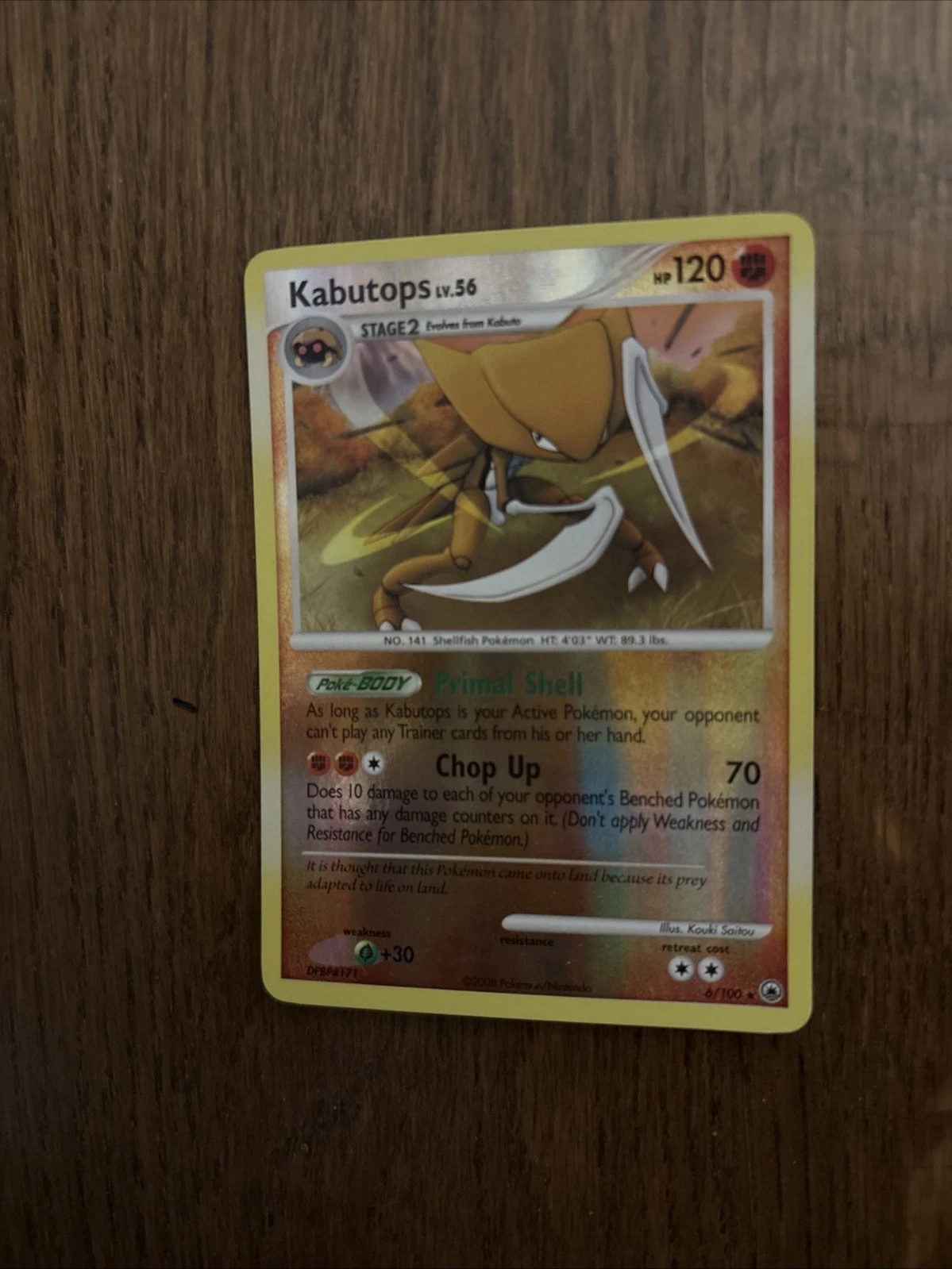 Pokémon TCG Kabutops Reverse Holo Card Majestic Dawn 6/100 LP+ Condition