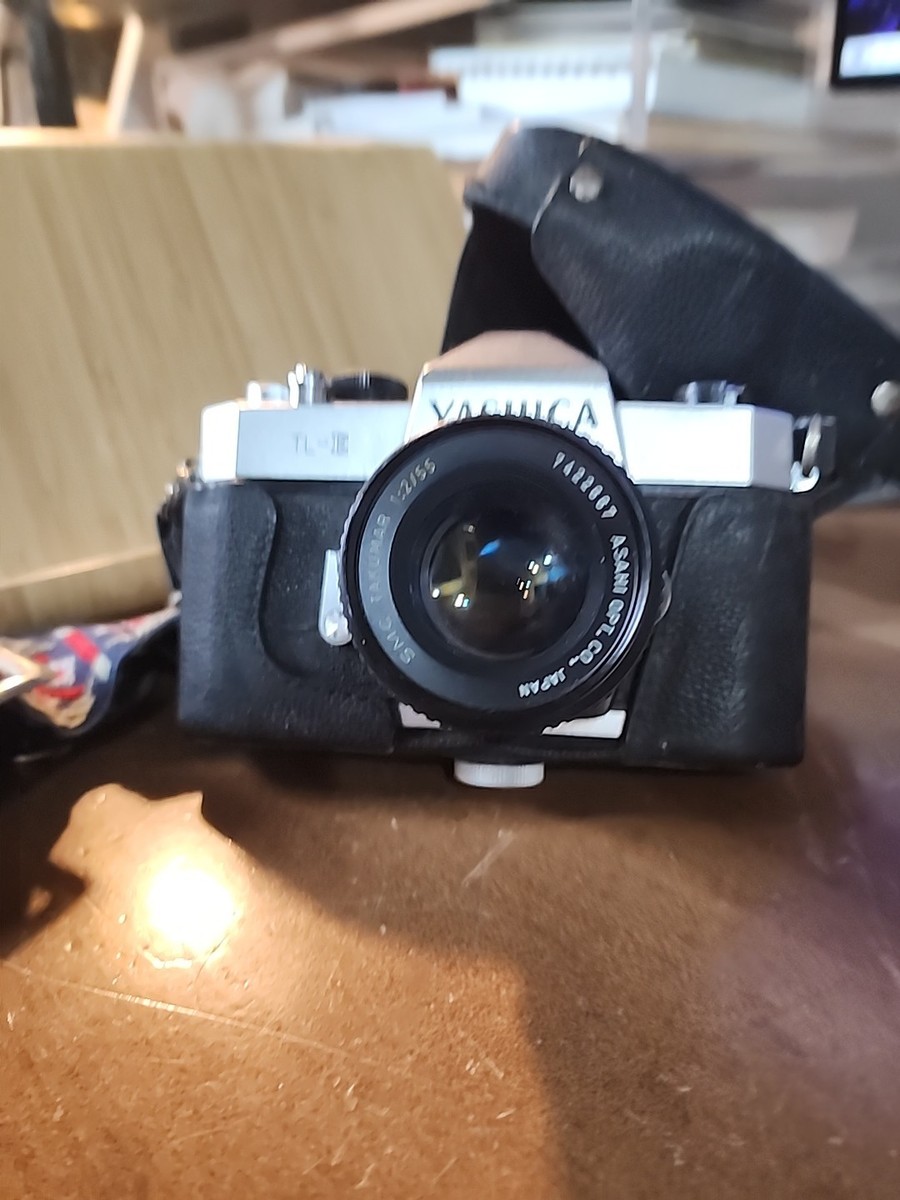Appareil Photo YASHICA TL + Objectif Asahi Super Takumar 55mm F/2 - Argenté Et Noir, Occasion Bon état
