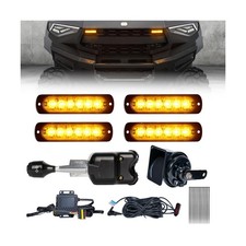 UTV Turn Signal Kit with 110dB Horn, Plug and Play, Pre-Wired UTV ATV Blinker...