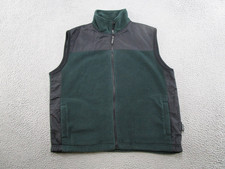 Team USA Olympic Fleece Gray Zipper Vest United States Olympic Size L Green Read
