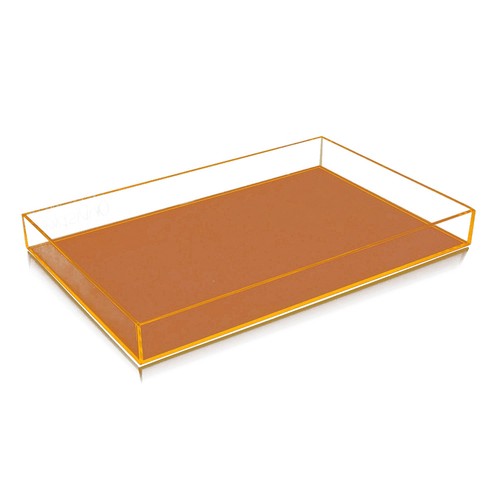 OnDisplay ELECTRIC NEON CLEAR ACRYLIC STACKABLE COSMETIC/JEWELRY TRAY-OPENBOX