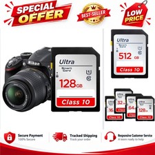 SD Card 64GB 128GB 256GB High Speed Memory Card for Camera V10 A1