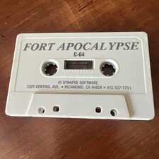 FORT APOCALYPSE Commodore 64 C64 Cassette Tape Synapse Vintage Untested 🚁 image