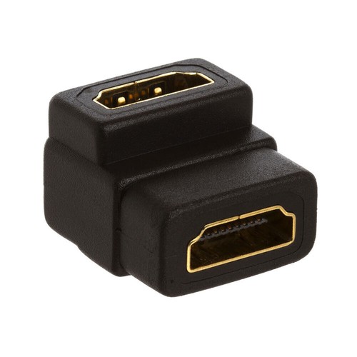 10 Pack HDMI Female to Female Adapter Coupler Cable Extender 90 Degree Connector - Picture 3 of 6