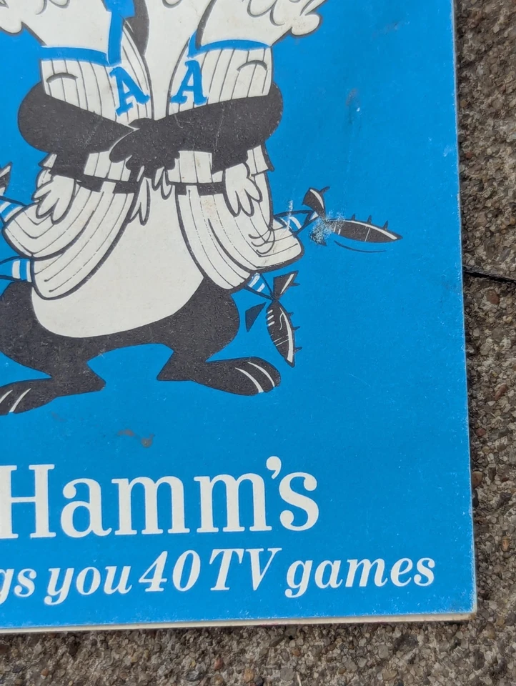 1963 Hamm's Beer Kansas City Athletics TV Pocket Schedule-RARE VG/VG-EX - Image 4 of 4