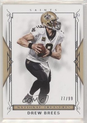 2017 Panini National Treasures 77/99 Drew Brees #38 HOF e6p