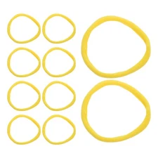 96 PCS Elastic Braided Material Bag Loom Refill Loops Bracelet Cord