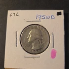 1950-D Washington Silver Quarter In Very Good Condition