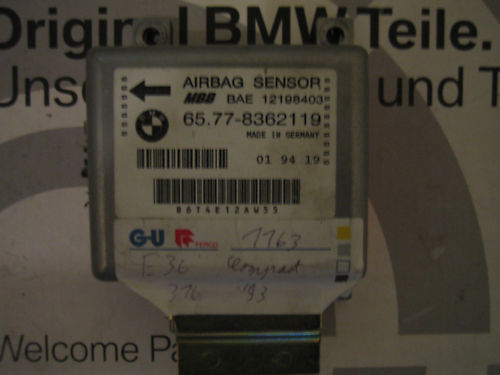 Airbag Sensor Steuergerät BMW E36 316i Compact 8 362 119*