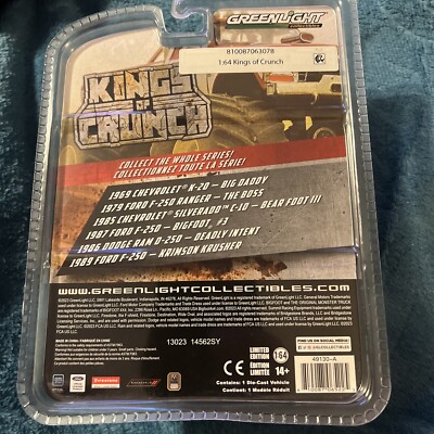 Greenlight Kings Of Crunch Walmart Chase 1969 Chevrolet K-20 Big