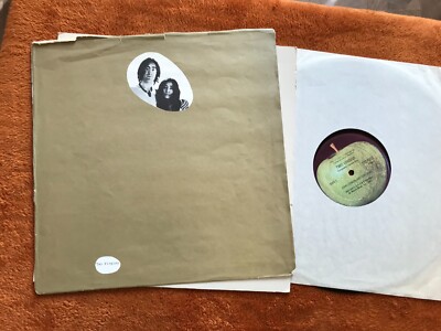 John Lennon Yoko Ono Two Virgins LP Nude Cover '68 T5001 Beatles w/bag apple usa