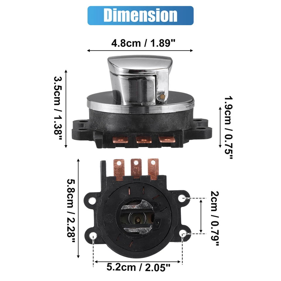 Interruptor de encendido con llave redonda UNO personalizado para Harley-Davidson Softail Road King 93-13 Foto 4 de 4