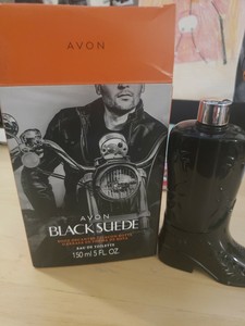avon black suede boot