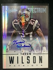 2012 Absolute Spectrum Platinum - #186 Tavon Wilson RC 15/25 - Patriots