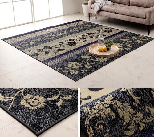 Elegance Tatami Rug Floral Pattern Japanese Rush Grass Igusa Made in Japan 8129 - Picture 7 of 18