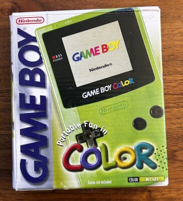 BOX ONLY Nintendo Game Boy Color Kiwi Green No System W/ Cardboard