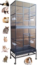 LARGE 74" Double Stackable Chew-Proof Ferret Rat Mice Squirrel Chinchilla Cage