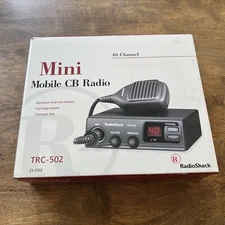 Radio Shack TRC-502 Mini Mobile 40 Channel CB Radio - NEVER USED / NO MIC