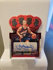 2021-22 Panini Crown Royale Detlef Schrempf Asia Tmall Red Auto 3/31 Seattle