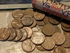 1957 D  Lincoln Wheat Cent Penny Roll  50 VG - VF .01¢ Free Shipping