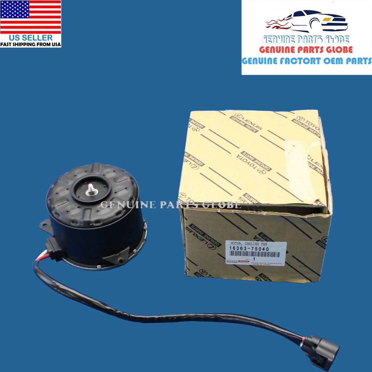 NEW GENUINE OEM TOYOTA HIGHLANDER RX350 RX450h COOLING FAN MOTOR