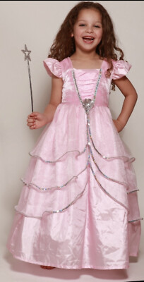 #ad #ad Girls Pink Princess Dress 3 5T Fairy Costume Toddler Dress up Gown 3pc set $24.95