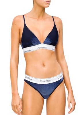 calvin klein velvet underwear set
