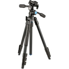 Slik Pro AL-324-3WFC Aluminum 4-Section Tripod with Arca-Type 3-Way Pan-Tilt Hea