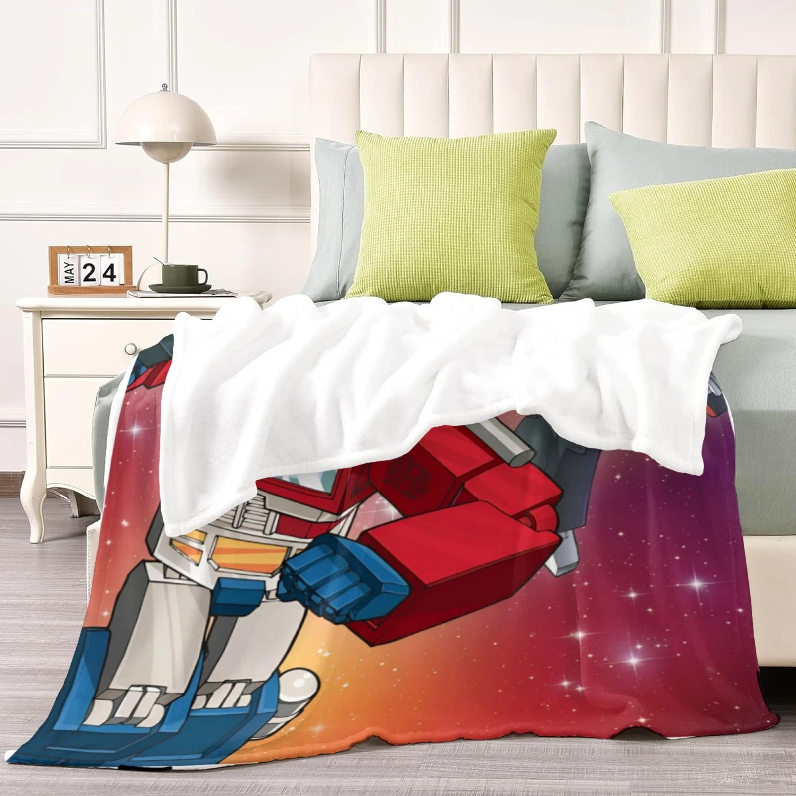 Transformers One Super Soft Flannel Throw Blanket for Bed and Sofa All Season