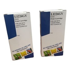 2pk comp CLI-226 GY Gray W-Chip Inks For Canon PIXMA MG6120 MG6220 MG8120