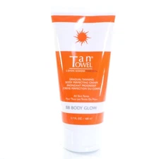 Tan Towel BB Body Glow Self-Tanning Body Perfecting Cream , 5.7 oz .SEALED