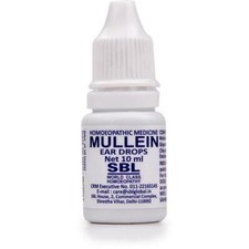 SBL Mullein Ear Drops 10ml Reduces Ear Ache, Removes Dry Wax, Ear Obstruction: