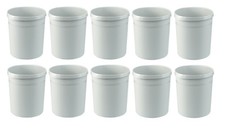 10 x HAN Papierkorb Grip Abfallkorb Mülleimer 18 Liter lichtgrau 18190-11