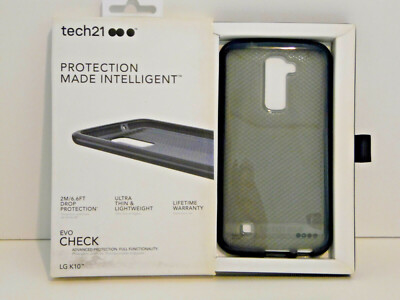 Tech21 Evo Check Ultra Thin Case for LG K10 Smokey Black