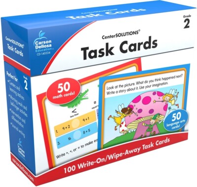 Task Cards Learning Cards, Grade 2 (Flash Cards)