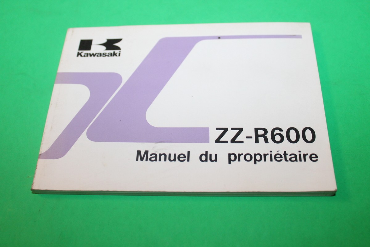 【Ｄプライス】 OEM KAWASAKI 1995 ZZ-R600 ZX600-E3 OWNERS MANUAL IN FRENCH