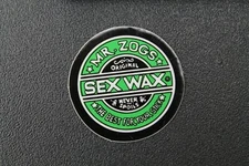 Sex Wax Mr Zog's Surf Surfboards Original 80s Green V20a Vintage Surfing Sticker