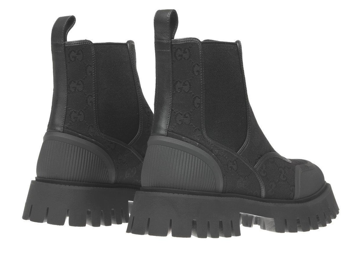 New Gucci Men’s Maxi GG Lace-Up Boot G UK7/ US8 Canvas Gucci New Gucci Men main image 2