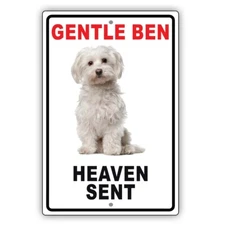 Gentle Ben Heaven Sent Custom Designed Personalized Novelty Aluminum Metal Sign