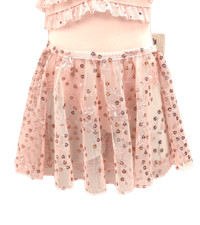NWT Eurotard Sequin Skirt 05283 Ballet Pink Toddler Girls Size 2 4 6, XS SM INT