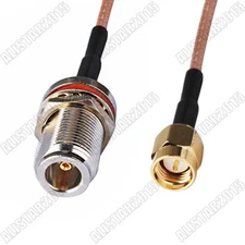 SMA Male Plug to N Female Jack Bulkhead Pigtail Assembly Coax Cable RG316