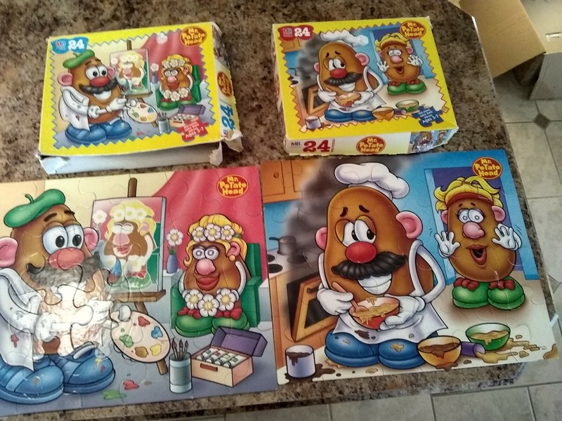 Potato Head Puzzles 24 Pieces Each 12.5”x15” Hasbro 1998