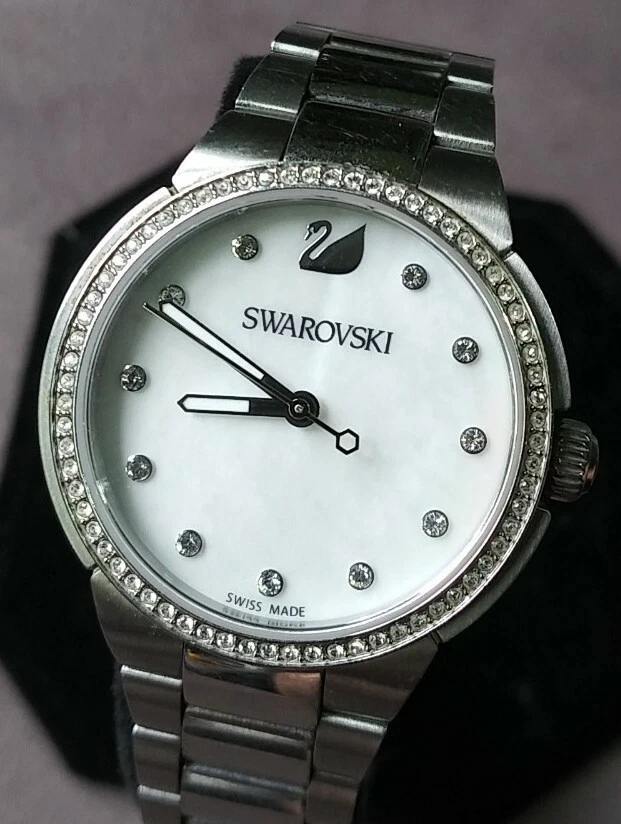 Swarovski mother of pearl watch outlet