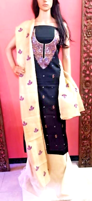 kashmiri silk dress material Indian Pakistani Kashmiri Eri Silk Unstitched Dress Material Punjabi Suit