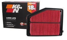 Engine Air Filter: Long Life 18,000 Mile Replacement Air Filter: Compatible