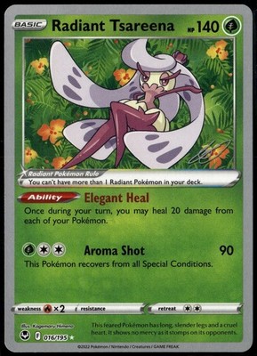 Radiant Tsareena 016/195 2023 World Championship LP+ Gabriel Fernandez Deck